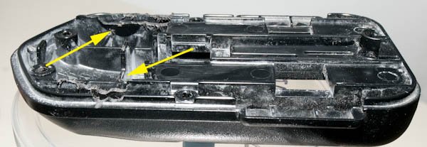 Trim the plastic edges